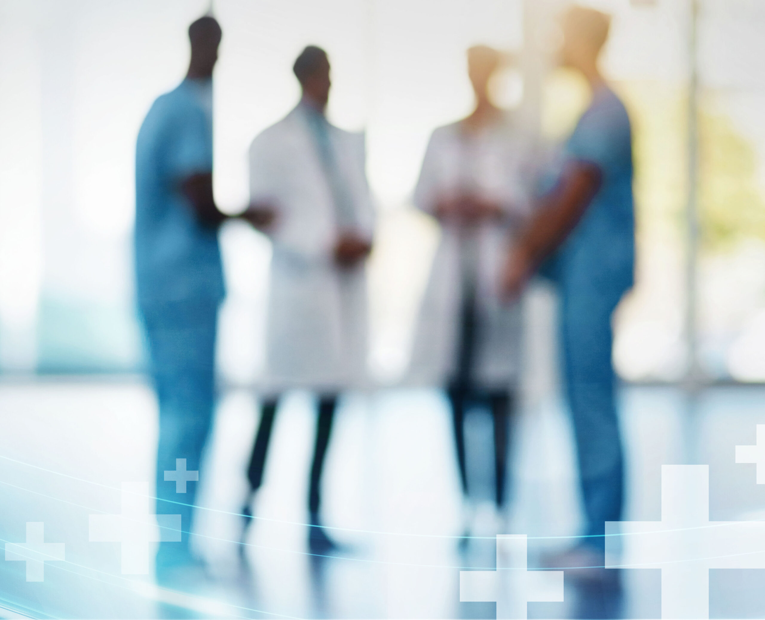 healthcare team blurred 
