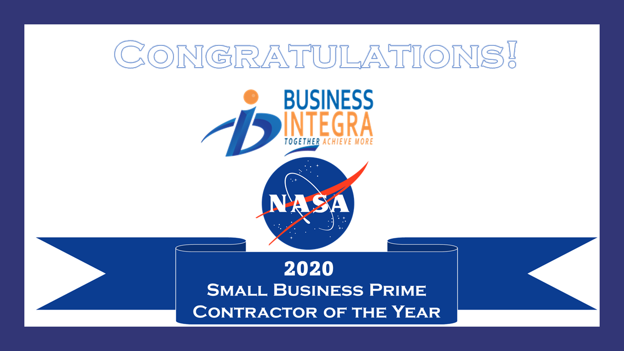 Congratulations to BI - 2020 Small Business Prime Contractor of the Year 2020