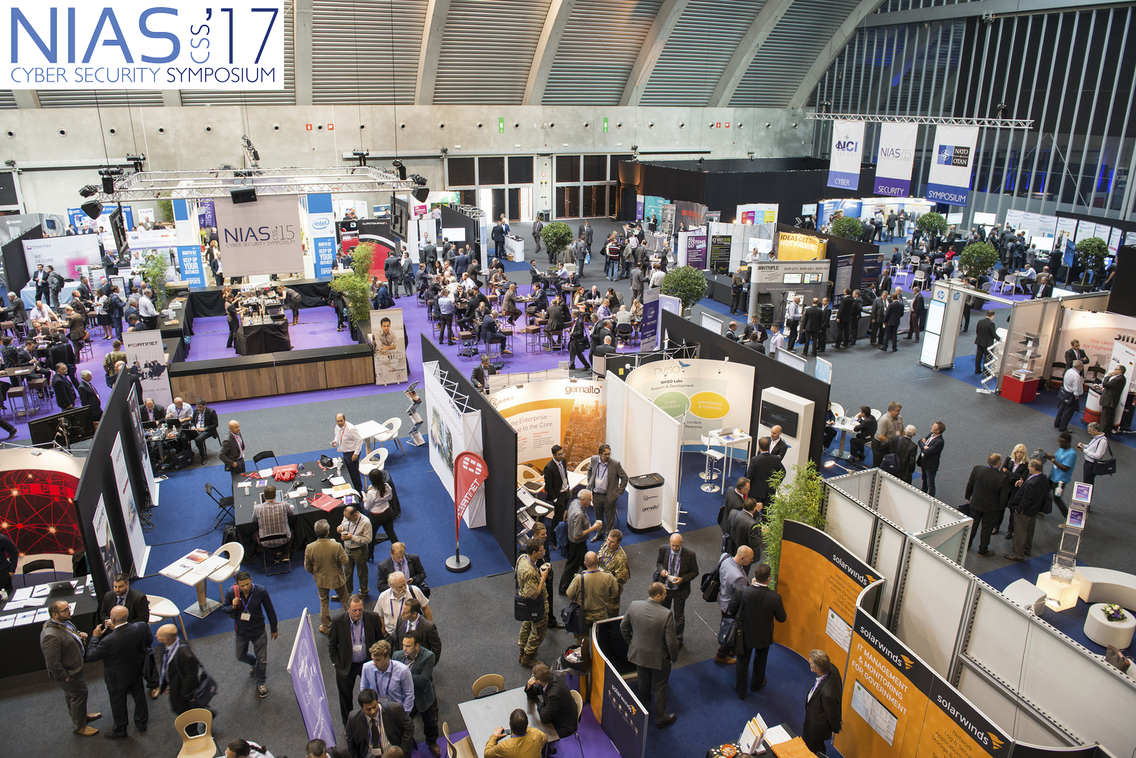 NIAS CSS conference floor - birdseye view of vendors and visitors