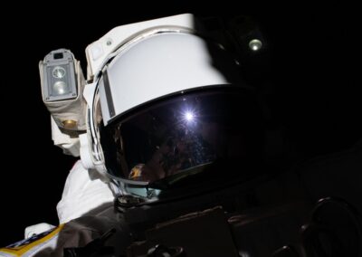 astronaut selfie in space