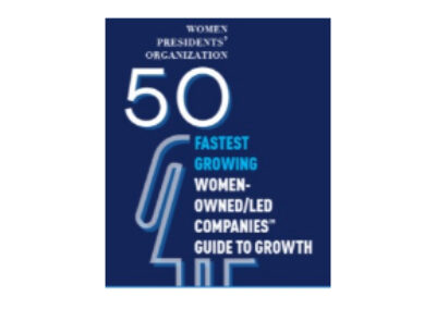 Women Presidents' Organization 50 Fastest Growing Women-owned/led Companies (award logo)