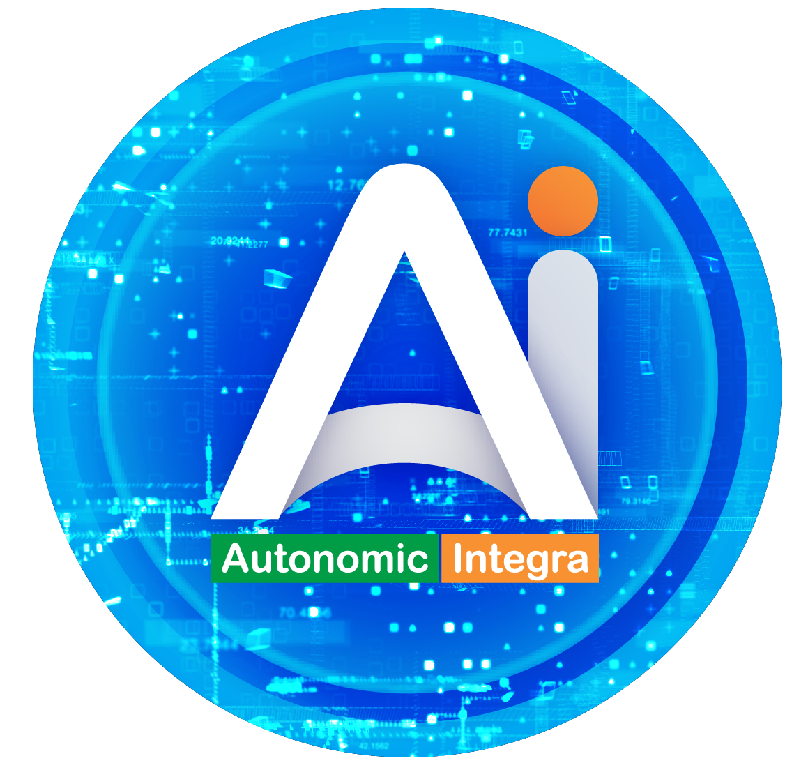 Logo of Autonomic integra is the word "AI" in a circle indicating digital ecosystem